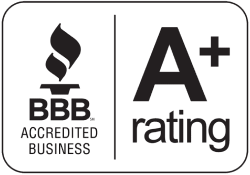 BBB Accredited Business with an A+ Rating Logo